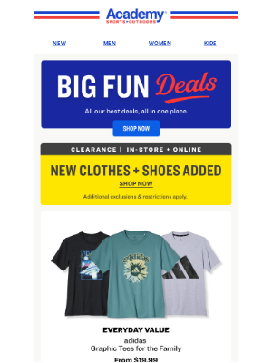 Academy Sports + Outdoors - Your Weekly Big Fun Deals Are Here