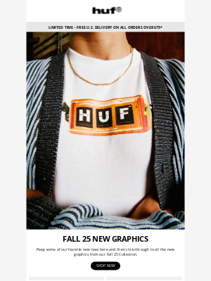 HUF Worldwide - Fall 25 New Graphics