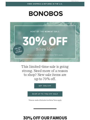 Bonobos - These 30% Off Styles Are Going Fast