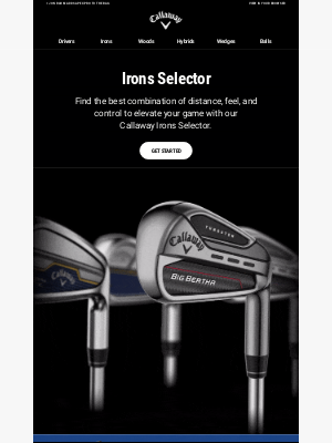 Callaway Golf - Try Our Irons Selector Tool