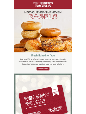 Bruegger's Bagels - It's $9 Monday! 🥯