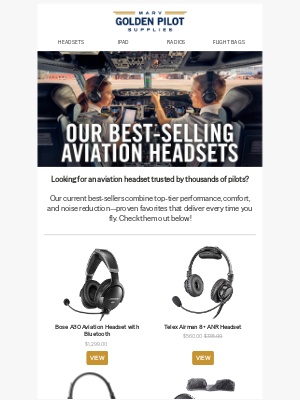 Marv Golden Pilot Supplies - Explore Top-Rated Aviation Headsets 🌟