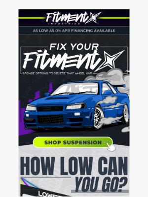 Fitment - When they go low, we go lower!