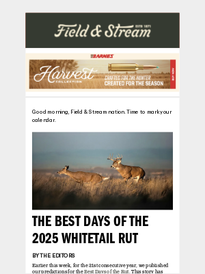 Field & Stream - The 7 Best Days to Deer Hunt