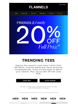 Flannels Fashion (United Kingdom) - T-shirts to know