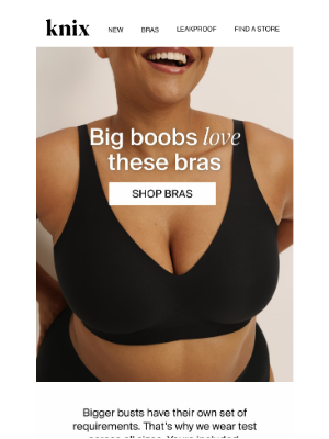 Knix - Big boobs? We’ve got you 😉