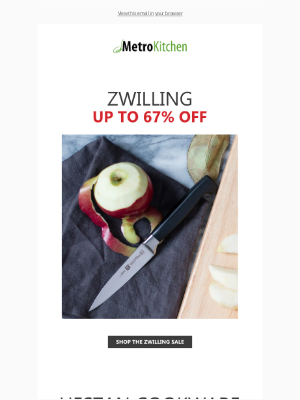 MetroKitchen - Just In - Up to 67% Off Zwilling Cutlery & Cookware