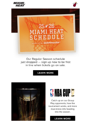 Miami Heat - THIS WEEK: Schedule's out! 📅🔥