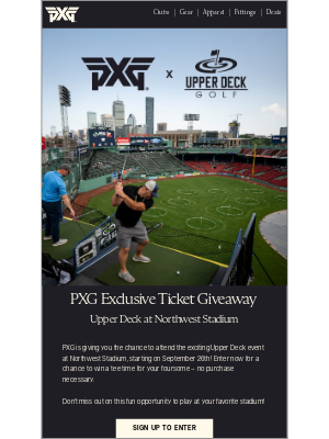 PXG - PXG Exclusive Ticket Giveaway: Upper Deck at Northwest Stadium!