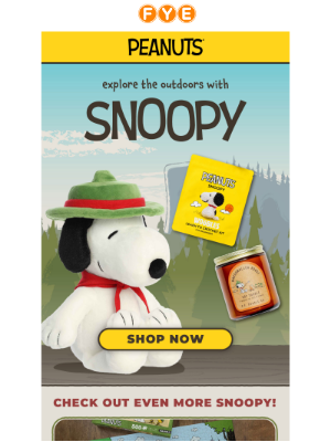 f.y.e. - Snoopy Is Ready to Camp—Are You? ☀️🏕️