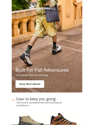 Merrell - New boots for the season ahead