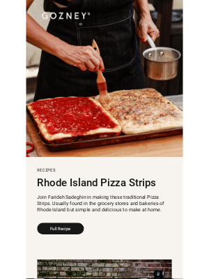 GOZNEY - Rhode Island Pizza Strips by Farideh Sadeghin