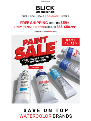 Blick Art Materials - Our Lowest Paint Prices of the Season are ✨HERE✨