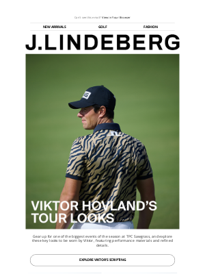 J.Lindeberg - Discover Viktor Hovland's Tour Style
