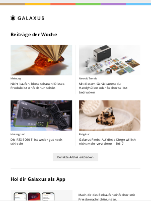 Galaxus (Switzerland) - Nicht kaufen, bloss schauen! Dieses Produkt ist einfach nur schön