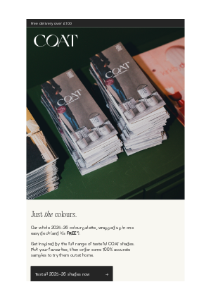 COAT Paints - Get Inspired By The Full Range Of Tasteful COAT Shades