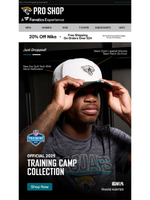 Jacksonville Jaguars - Now Available! The Official Gear Of Training Camp