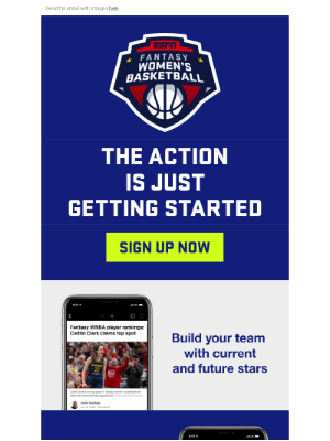 ESPN - It's not too late to play 🏀 ⏰