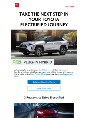 Toyota (Canada) - John, experience the thrill of an Electrified Toyota