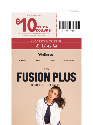 Yellow Shoes - Run into savings with FUSION PLUS 💰🏃‍♀️