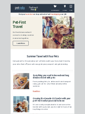 Pet Valu (CA) - Where we going next? Expert advice on pet-first travel