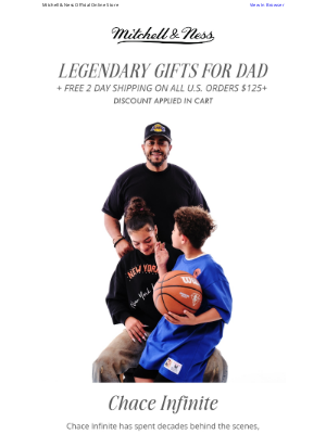 Mitchell & Ness Nostalgia Co - Score Free 2-Day Shipping for Father’s Day – Orders $125+