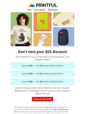 Printful - Still shopping for back-to-school?