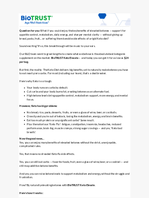 BioTrust - Still eating carbs? Do THIS to spark clean ketones…