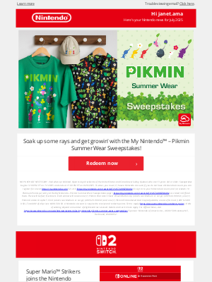 Nintendo - Dive into summer with the July newsletter!