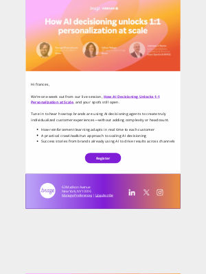 Braze - Next week: Your 1:1 personalization strategy starts here