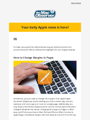 The Mac Observer - How to Change Margins in Pages, and More