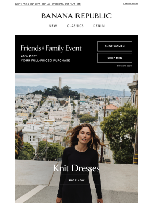 Banana Republic USA - New knits & signature denim