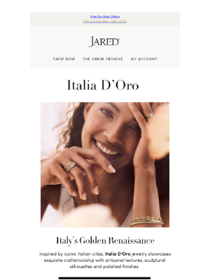 Jared - “Grazie!” Golden Gifts from Italia D’Oro