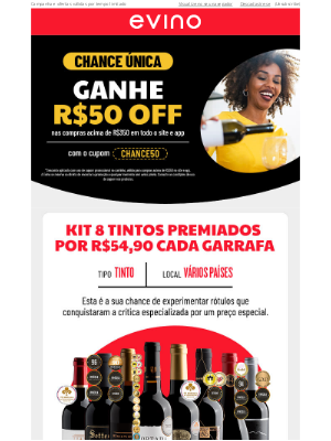 Evino (Brazil) - Premiados com desconto