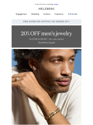Helzberg Diamonds - 20% off diamonds for dad 💎
