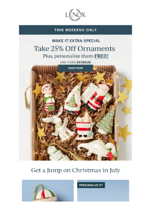 Lenox - Take 25% Off + Personalize It FREE