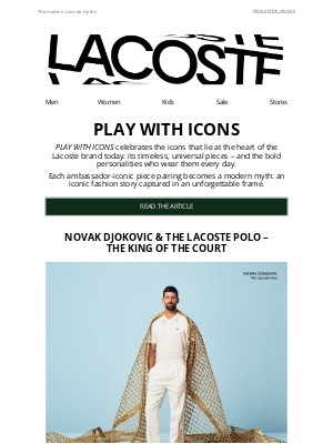 Lacoste - PLAY WITH ICONS