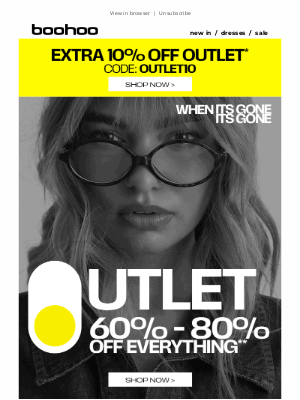boohoo (United Kingdom) - LIVE: 60 - 80% off our boohoo outlet 📣