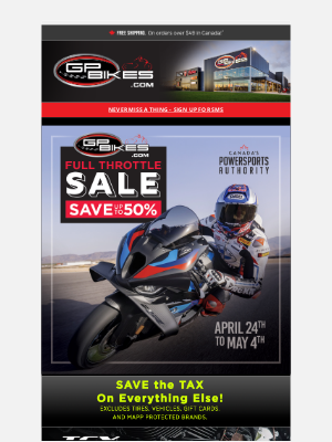 GP Bikes - Last chance to save 20% on TCX boots and Five gloves! These deals end tomorrow!