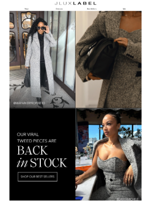 JLUXLABEL - Our Viral Tweed Styles Are Back