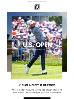 FootJoy - The #1 Shoe at Oakmont