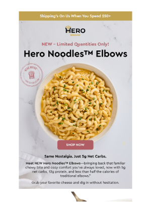 Hero Bread - 🚨 NEW: Hero Noodles™ Elbows