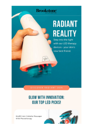 Brookstone - Glow On, Give LED Therapy a Try!