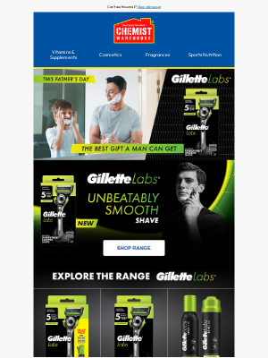 Chemist Warehouse Australia - Spoil him. Or yourself. We’re not judging.
