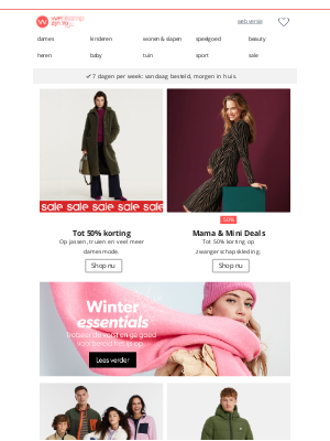 Wehkamp (Netherlands) - Tot 50% korting op jassen, truien en veel meer damesmode tijdens de sale