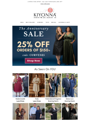 Kiyonna Clothing - 🥳 Celebrate 29 Years of Curves! Our Anniversary Sale is on NOW! 👗