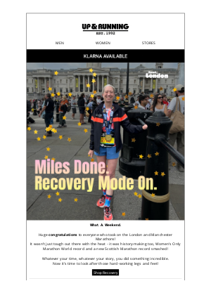 Up & Running (United Kingdom) - You Did It - Now Let’s Take Care of Your Recovery