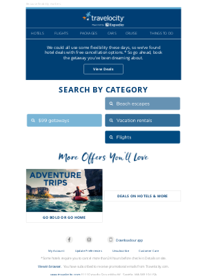 Travelocity - ✔ Free cancellation options means more flexibility for your family trip