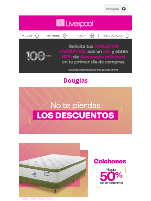 Liverpool (Mexico) - Douglas ¡Sorpréndete con estas promos!