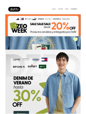 Dafiti (Chile) - 🏷️ SALE SALE SALE 🏷️ DESDE 20% OFF en Productos Vendidos y Entregados x Dafiti ✅